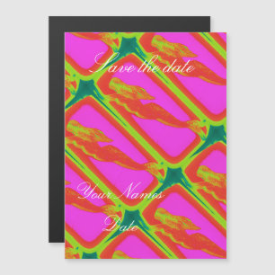 red mermaid rising magnetic invitation