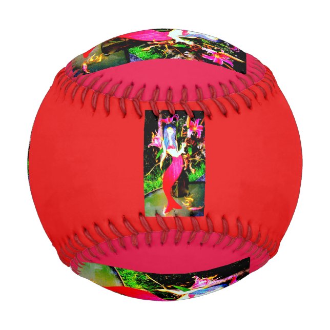 red mermaids partying baseball (Front)
