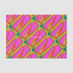 red mermaids swimming diving pink tissue paper