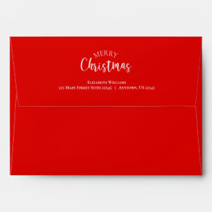 Red Merry Christmas Envelope