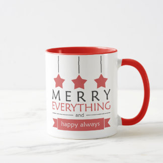 Red Merry Everything Holiday Mug