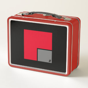 RED Metal Lunchbox bY #MMETROPOLIM