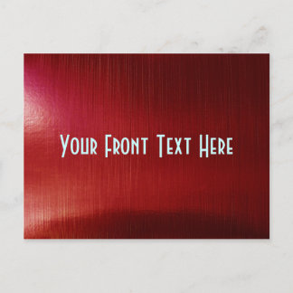 Red Metalline Sheen Postcard