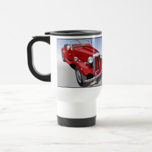 Red MG TD Travel Mug