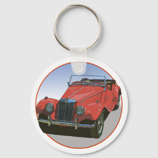 Red MG TF Key Ring