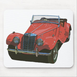 Red MG TF Mouse Mat