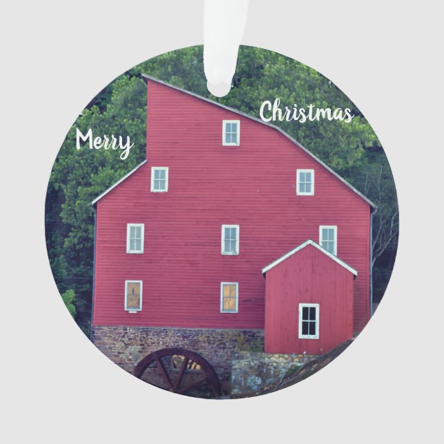 Red Mill Museum Ornament (Front)