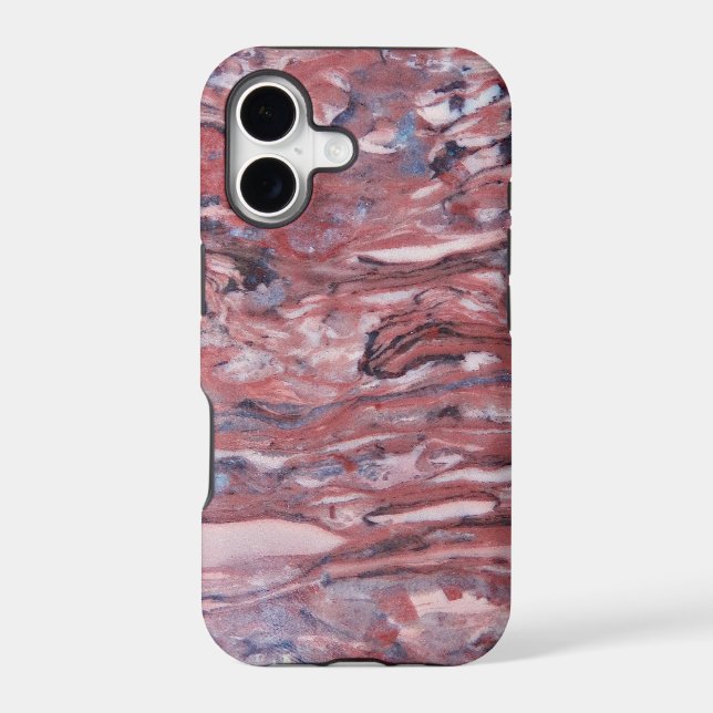 Red Mineral Stone Abstract Pattern (Back)