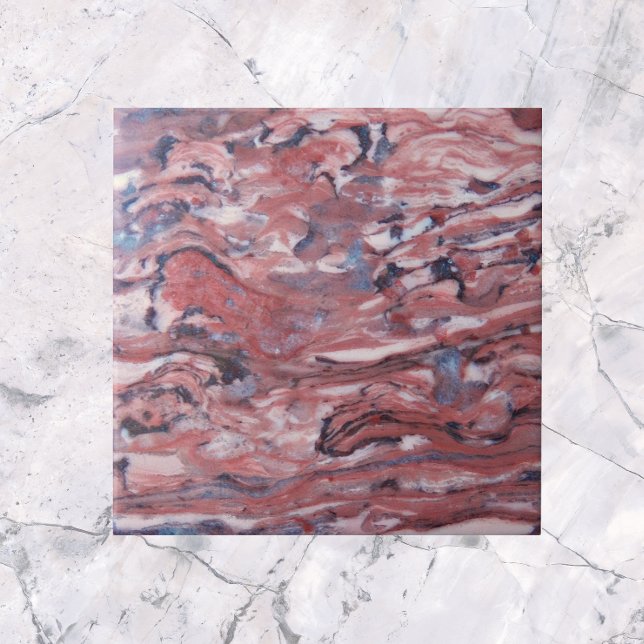 Red Mineral Stone Abstract Pattern Tile (Creator Uploaded)