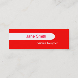 Red Mini Business Card