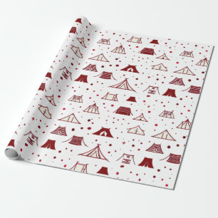 Red minimal test design wrapping paper