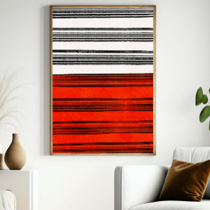 Red Minimalist Wall Art Simple Poster