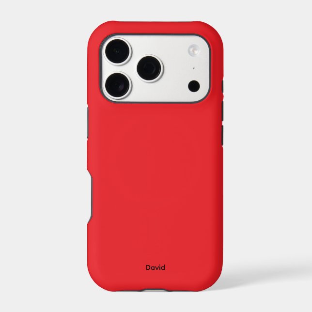 Red Minimalistic Custom Name Personalised (Back)