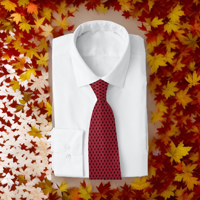 Red Mirror Diamond Black Business Tie (Creator Uploaded)