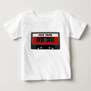 Red Mix Tape - 80s And 90s Retro Inspired Gift Baby T-Shirt
