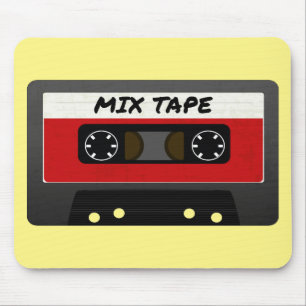 Red Mix Tape - 80s And 90s Retro Inspired Gift Mouse Mat