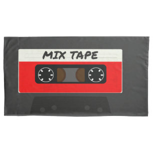Red Mix Tape - 80s And 90s Retro Inspired Gift Pillowcase