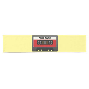 Red Mix Tape - 80s And 90s Retro Inspired Gift Short Table Runner
