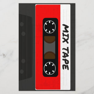 Red Mix Tape - 80s And 90s Retro Inspired Gift Stationery