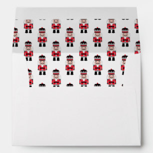 Red Modern Nutcracker Christmas Envelope