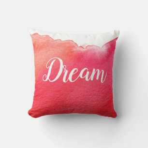 Red modern simple watercolor design with dream cushion