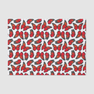 Red Monarch Butterfly Pattern Tissue Paper