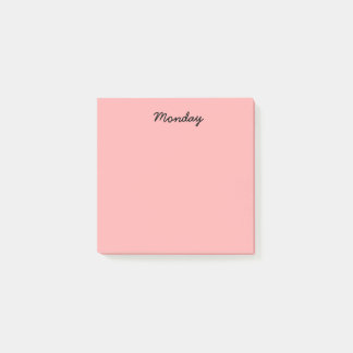 Red Monday Post-it Notes