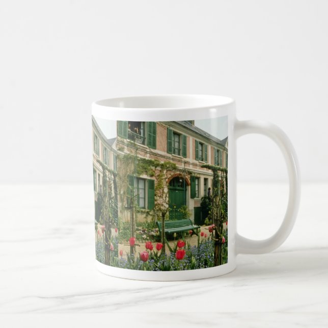 Red Monet's house and garden, Giverny, northern Fr Coffee Mug (Right)