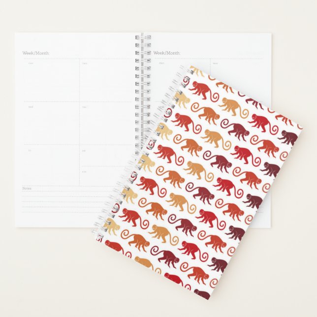 Red Monkeys Pattern Planner (Display)