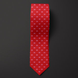 Red Monochrome Dragon Tie