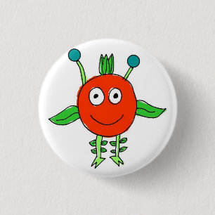Red Monster 3 Cm Round Badge