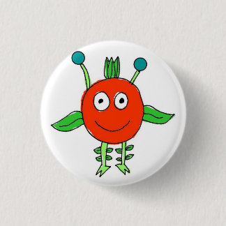 Red Monster 3 Cm Round Badge