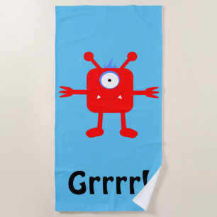 Red Monster - Beach Blanket
