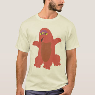 Red Monster Fun Goofy Character Art T-Shirt
