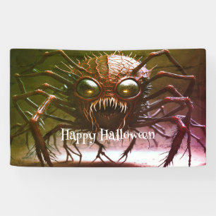 Red Monster Halloween Banner