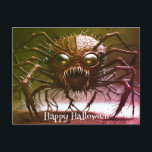 Red Monster Halloween Postcard<br><div class="desc">Beautiful Red Monster Halloween Postcard</div>