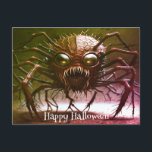 Red Monster Halloween Postcard<br><div class="desc">Beautiful Red Monster Halloween Postcard</div>