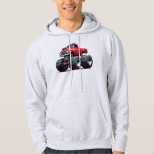 Red monster truck  hoodie
