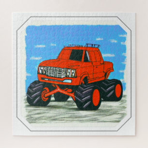 Red Monster Truck     Jigsaw Puzzle