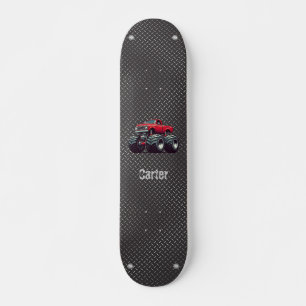 Red monster truck  skateboard