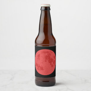 Red Moon Beer Bottle Label