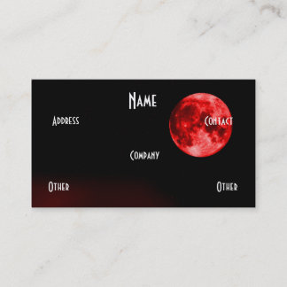 Red Moon Business Card
