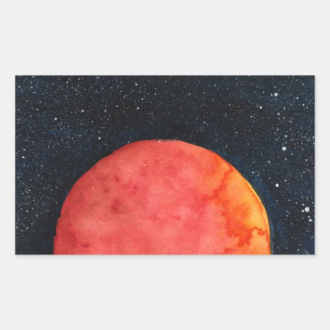 Red Moon Galaxy Stickers (Front)