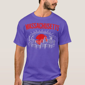 Red Moon Massachusetts  T-Shirt
