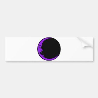 Red Moon Purple Moon Green Moon White Laughing Man Bumper Sticker
