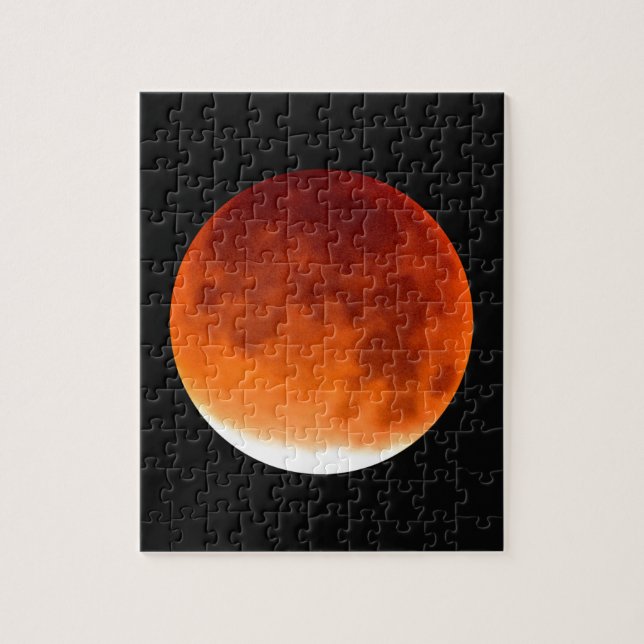 Red Moon Risiing Jigsaw Puzzle (Vertical)