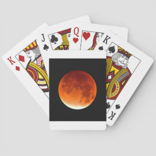 Red Moon Risiing Playing Cards