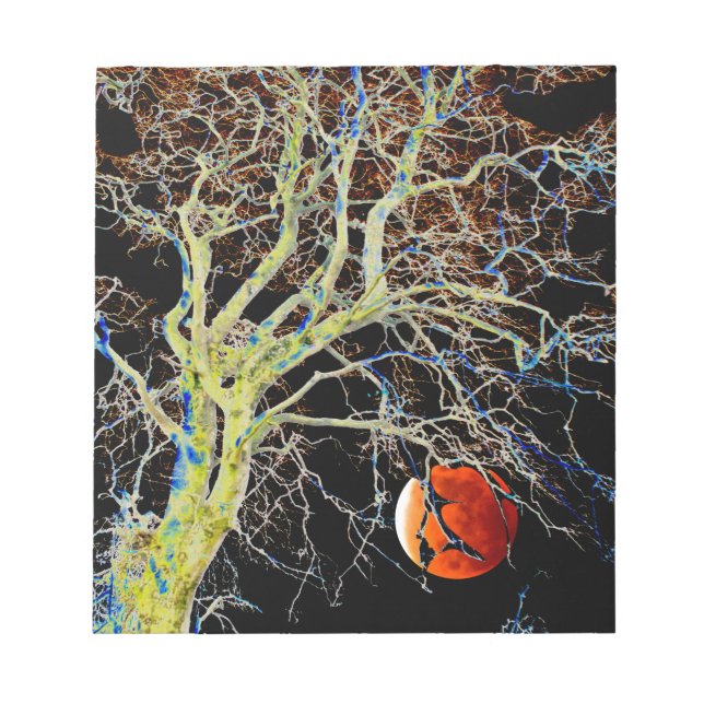 Red Moon Rising Notepad (Front)
