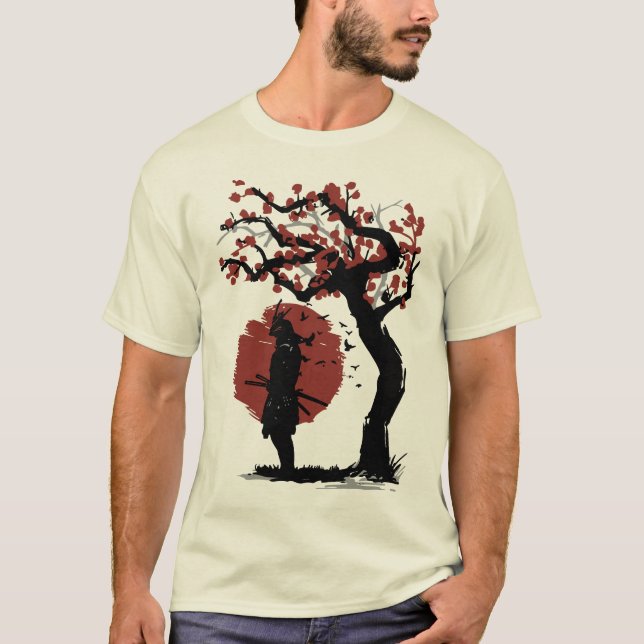 Red Moon Samurai T-Shirt (Front)