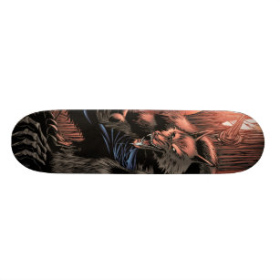 Red Moon Werewolf skateboard